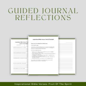 Guided Journal Reflections: Fruit of the Spirit