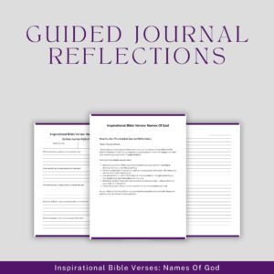 Guided Journal Reflections: Names of God + 5 Desktop Wallpapers
