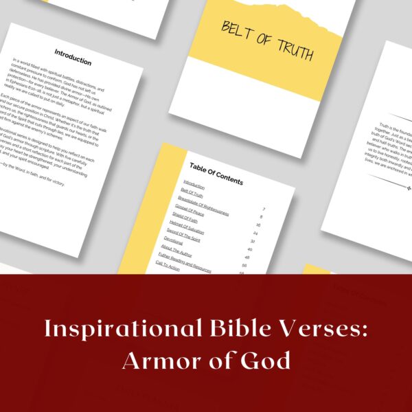 Inspirational Bible Verses Armor Of God