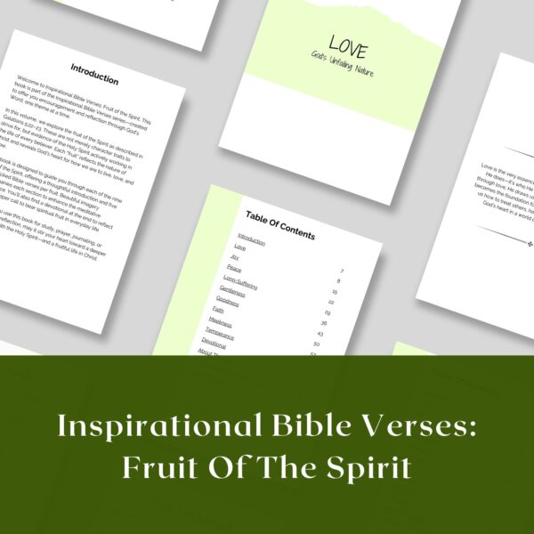 Inspirational Bible Verses Fruit Of The Spirit