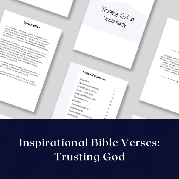 Inspirational Bible Verses Trusting God