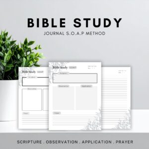 Bible Study Journal – SOAP Method Printable