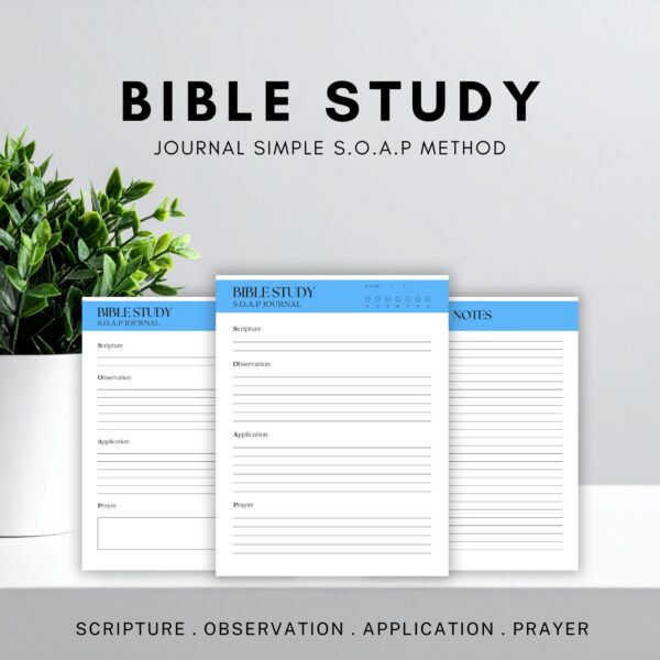 Bible Study Journal – Simple SOAP Method Printable